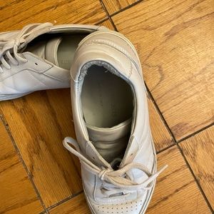 Size 8 beige Common Projects sneakers light used Italian leather